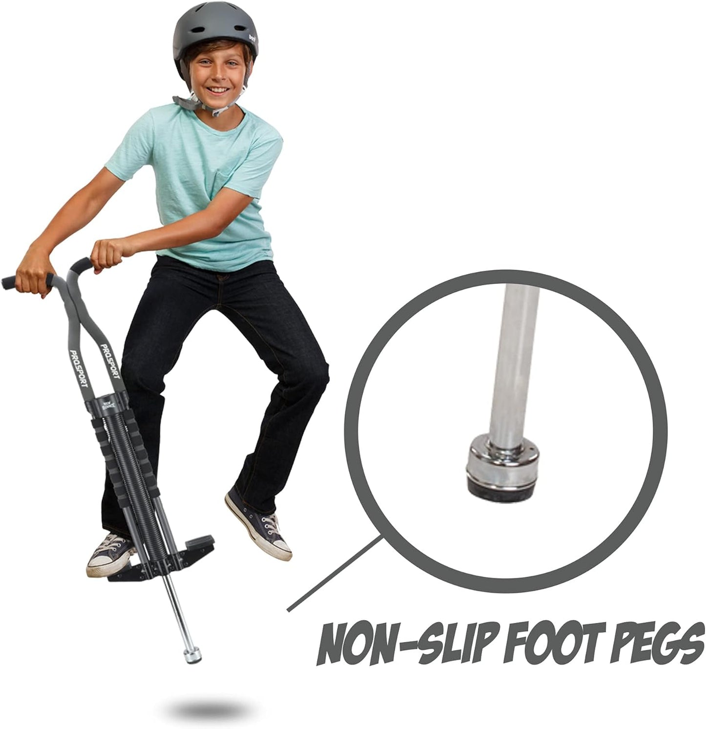 Pogo Stick for Kids - Pogo Sticks for Ages 9 and Up, 80 to 160 Lbs - Pro Sport Edition, Quality, Easy Grip, Pogostick for Hours of Wholesome Fun