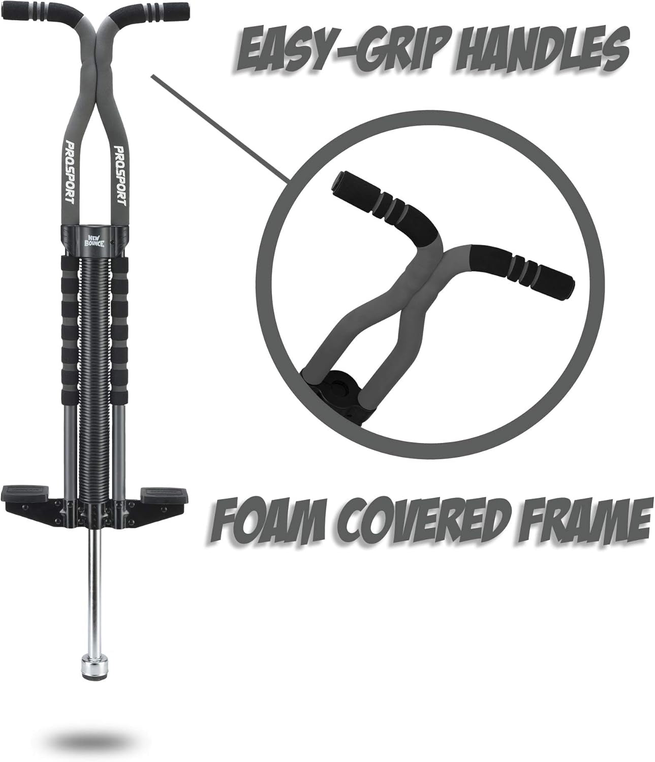 Pogo Stick for Kids - Pogo Sticks for Ages 9 and Up, 80 to 160 Lbs - Pro Sport Edition, Quality, Easy Grip, Pogostick for Hours of Wholesome Fun