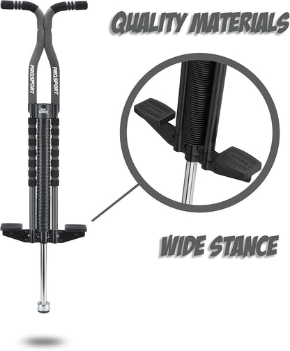 Pogo Stick for Kids - Pogo Sticks for Ages 9 and Up, 80 to 160 Lbs - Pro Sport Edition, Quality, Easy Grip, Pogostick for Hours of Wholesome Fun